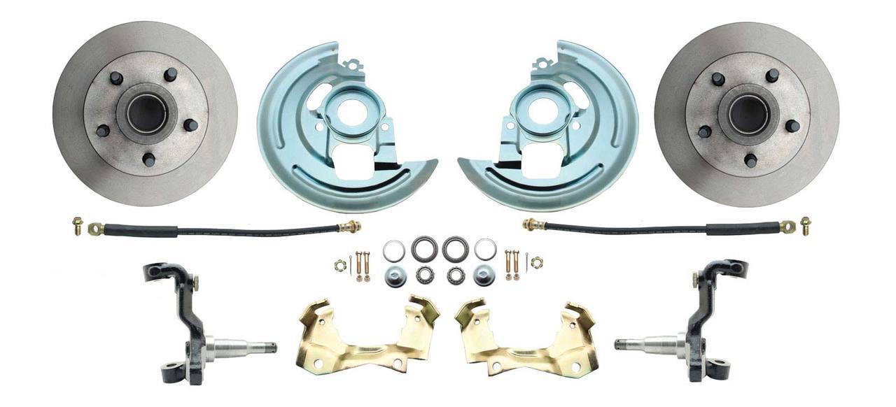 1964-1972 GM A Body (Chevelle, GTO, Cutlass) Stock Height Front Disc Brake Kit W/ Standard Rotors- NO CALIPERS