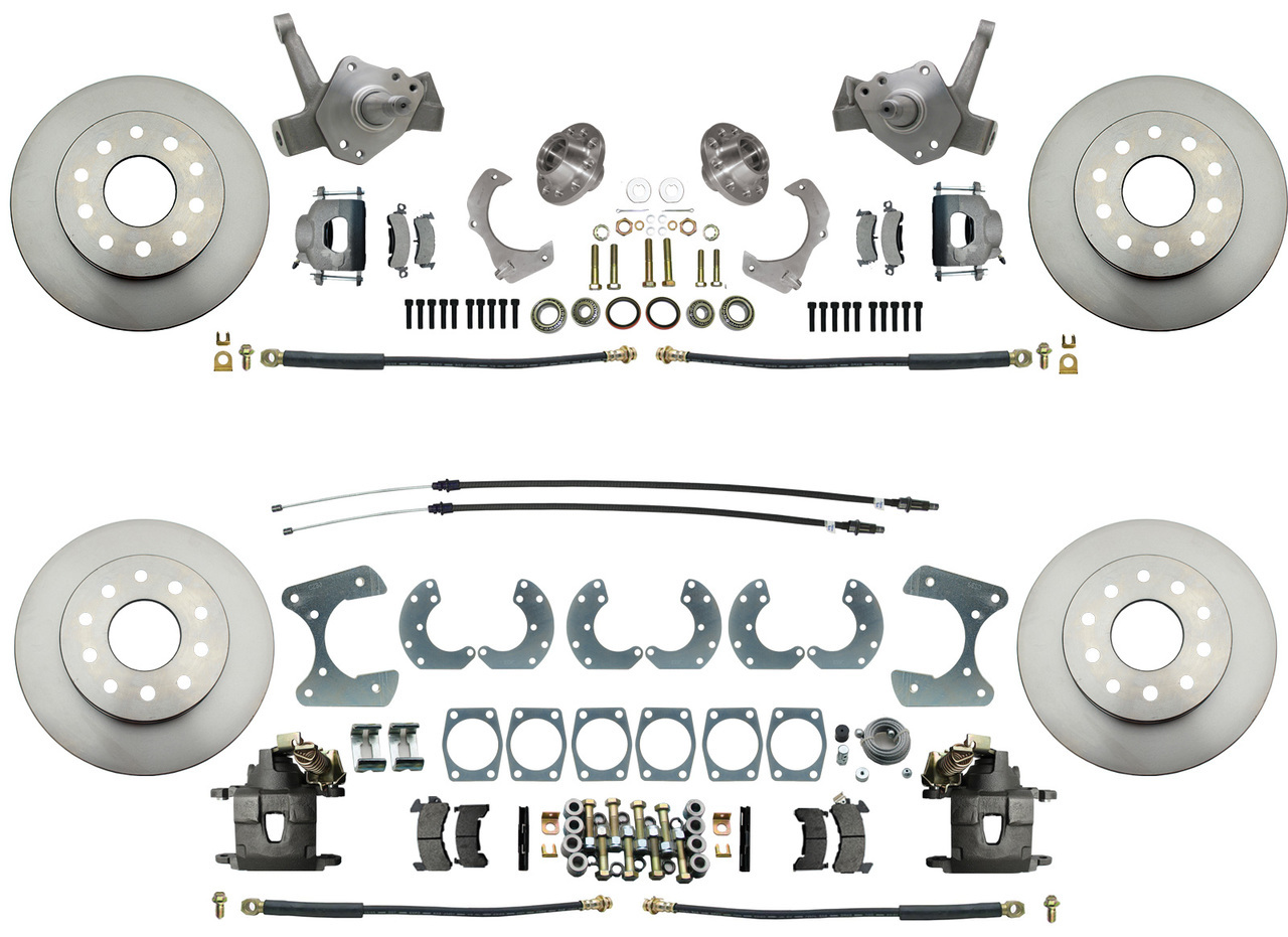 1974-78 Mustang II Stock Height Front & Rear Standard Disc Brake Kit