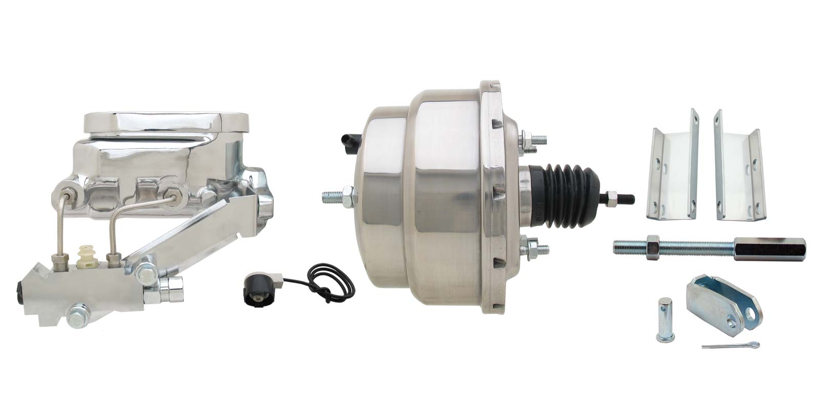 1955-1958 GM Full Size 8 Dual Stainless Steel Power Brake Booster Conversion Kit