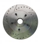 1962-1972 Mopar A,  B,  & E Body Vehicle Drilled/ Slotted Large Bolt Pattern Front Rotor (Driver Side)
