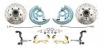 1964-1972 GM A Body (Chevelle,  GTO,  Cutlass) Stock Height Front Disc Brake Kit W/ Drilled & Slotted Rotors- NO CALIPERS