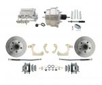 1955-1958 GM Full Size Disc Brake Kit W/ 8" Dual Chrome Power Brake Booster Conversion Kit (Impala,  Bel Air,  Biscayne)