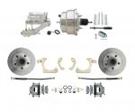 1955-1958 GM Full Size Disc Brake Kit W/ 8" Dual Stainless Steel Power Brake Booster Conversion Kit (Impala,  Bel Air,  Biscayne)