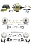 1955-1958 GM Full Size Disc Brake Kit Drilled/Slotted Rotors (Impala,  Bel Air,  Biscayne) & 8" Dual Zinc Booster Conversion Kit W/ Cast Iron Master Cylinder Left Mount Disc/ Disc Proportioning Valve Kit