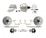 1955-1958 GM Full Size Disc Brake Kit W/ 8" Dual Chrome Power Brake Booster Conversion Kit (Impala,  Bel Air,  Biscayne)