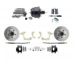 1955-1958 GM Full Size Disc Brake Kit W/ 8" Dual Powder Coated / Aluminum Booster Conversion Kit (Impala,  Bel Air,  Biscayne)