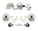 1955-1958 GM Full Size Disc Brake Kit W/ 8" Dual Stainless Steel Power Brake Booster Conversion Kit (Impala,  Bel Air,  Biscayne)