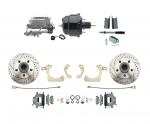 1955-1958 GM Full Size Disc Brake Kit W/ 8" Dual Powder Coated / Aluminum Booster Conversion Kit (Impala,  Bel Air,  Biscayne)