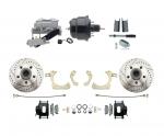 1955-1958 GM Full Size Disc Brake Kit W/ 8" Dual Powder Coated / Aluminum Booster Conversion Kit (Impala,  Bel Air,  Biscayne)