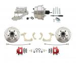 1955-1958 GM Full Size Disc Brake Kit W/ 8" Dual Stainless Steel Power Brake Booster Conversion Kit (Impala,  Bel Air,  Biscayne)