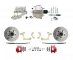 1955-1958 GM Full Size Disc Brake Kit W/ 8" Dual Stainless Steel Power Brake Booster Conversion Kit (Impala,  Bel Air,  Biscayne)