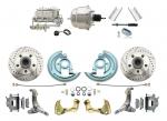 1962-1967 Nova Power Disc Brake Conversion Kit Drilled & Slotted Rotors W/ 7" Dual Chrome Booster Kit
