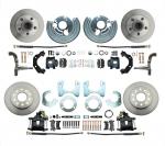 DBK6272834B - 1962-1972 Mopar B&E Body Standard Disc Brake Conversion Kit W/ Powder Coated Black Calipers