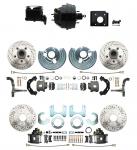 1966-70 B Body 71-74 E Body O.E.M. Style Front & Rear Drilled & Slotted Rotor Disc Brake Kit & Booster Conversion W/ Casting Numbers