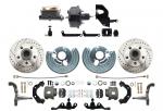 1962-1972 A Body Power Disc Brake Conversion Kit (5x4.5) Bolt Pattern Drilled & Slotted Rotors