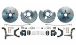1962-1972 Mopar B-Body & E-Body High Performance Big Brake Kit W/ Powder Coated Black Calipers