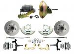 1964-1972 GM A Body Front Power 2" Drop Disc Brake Conversion Kit Standard Rotors W/ 11" Delco Style Booster Kit