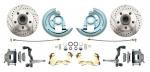 1964-1972 GM A Body (Chevelle,  GTO,  Cutlass) Stock Height Front Disc Brake Kit W/ Drilled & Slotted Rotors