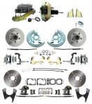 1967-1969 Camaro/ Firebird & 1968-1974 Chevy Nova Front & Rear Power Disc Brake Conversion Kit Standard Rotors W/ 9" Dual Zinc Booster Kit
