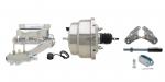 GM A,  F,  X 8" Chrome Flat Top Master Power Brake Booster Conversion Kit (Disc/ Drum)