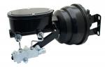 1959-1964 GM Full Size (Impala,  Bel Air) 8" Dual Powder Coated Black Booster Conversion Kit W/ Wilwood Oval Left Mount Disc/ Drum Proportioning Valve Kit