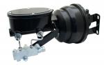 1959-1964 GM Full Size (Impala,  Bel Air) 8" Dual Powder Coated Black Booster Conversion Kit W/ Wilwood Oval Left Mount Disc/ Disc Proportioning Valve Kit
