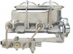Universal Chrome Dual Bail Master Cylinder W/ Bottom Mount Disc/ Drum Proportioning Valve