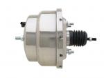  Universal 8" Dual Power Brake Booster Polished Stainless Steel