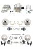 1955-1958 GM Full Size Disc Brake Kit Drilled/Slotted Rotors (Impala, Bel Air, Biscayne) & 8" Dual Stainless Steel Booster Conversion Kit W/ Chrome Master Cylinder Left Mount Disc/ Disc Proportioning Valve Kit