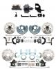 1962-1972 A Body Front & Rear Power Disc Brake Conversion Kit W/ Drilled & Slotted Rotors (5x4.5) Bolt Pattern