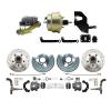 1962-1972 Mopar B & E Body  Front Disc Brake Conversion Kit W/ Drilled & Slotted Rotors ( Charger, Challenger, Coronet) W/ 8" Dual Zinc Booster Conversion Kit W/ Left Mount Proportioning Valve Kit