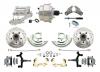 1964-1972 GM A Body Front Power 2" Drop Disc Brake Conversion Kit Drilled & Slotted Rotors W/ 8" Dual Chrome Flat Top Booster Kit