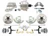 1964-1972 GM A Body Front Power 2" Drop Disc Brake Conversion Kit Drilled & Slotted Rotors W/ 8" 8" Dual Chrome Booster Kit