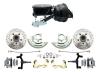 1964-1972 GM A Body 2" Drop Front Power Disc Brake Conversion Kit Drilled & Slotted Rotors W/ 8" Dual Wilwood Style Booster Kit