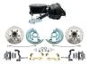 1964-1972 GM A Body Front Power Disc Brake Conversion Kit Drilled & Slotted Rotors W/ 8" Dual Wilwood Style Booster Kit
