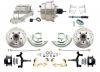 1967-1969 F Body 1968-1974 X Body Front Power 2" Drop Disc Brake Conversion Kit Drilled & Slotted & Powder Coated Black Calipers Rotors W/ 8" Dual Chrome Booster Kit