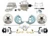 1967-1969 F Body 1968-1974 X Body Front Power Disc Brake Conversion Kit Drilled & Slotted & Powder Coated Black Calipers Rotors W/ 8" Dual Chrome Booster Kit
