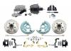 1967-1969 F Body 1968-1974 X Body Front Power Disc Brake Conversion Kit Drilled & Slotted & Powder Coated Black Calipers Rotors W/ 8" Dual Powder Coated Black Booster Kit