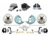 1967-1969 F Body 1968-1974 X Body Front Power Disc Brake Conversion Kit Drilled & Slotted & Powder Coated Black Calipers Rotors 9" Dual Powder Coated Black Booster Kit